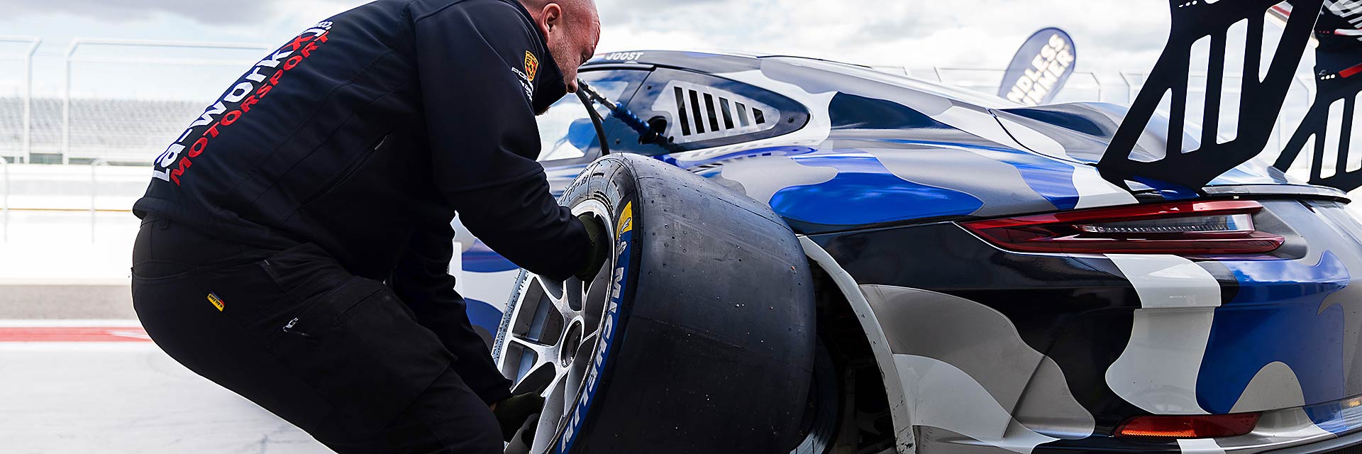 Gedlich Racing Endless Summer Trackday Winter Season Winter Series Porsche 991.2 GT3 Cup Michelin Tyre change A-Workx Motorsport